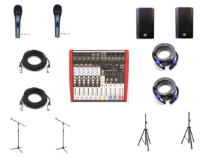 Package Deal Pa: 10 inch Speaker PA System Package (3N)