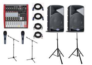 12 inch Speaker PA System Package (4)