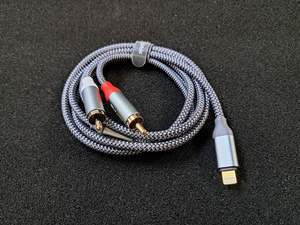 Phone Tablet Accessories: 1.2m Cable for Iphone Lightening to Dual RCA Jack (IP017)