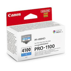 Toners Ink Cartridges: Canon PFI4100 Cyan Ink Cart