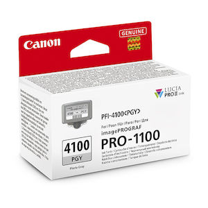 Toners Ink Cartridges: Canon PFI4100 Ph Grey Ink Cart