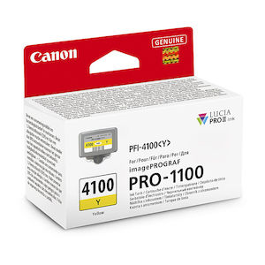 Toners Ink Cartridges: Canon PFI4100 Yellow Ink Cart