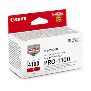Toners Ink Cartridges: Canon PFI4100 Red Ink Cart