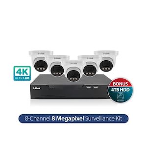 Dlink Vigilance Kit 8CH 8MP4TB