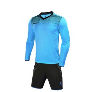 Kelme Goalkeeper Shirt and Short Set Adult Size Small Sky Blue/Black