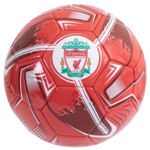 Liverpool FC Size 5 Football Red/White Turbine Design