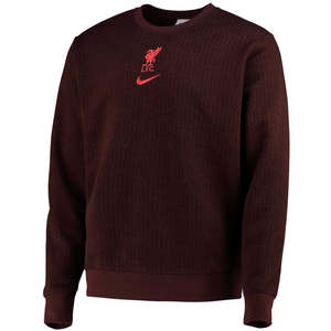 Liverpool Men's Burgundy Club Crew Sweatshirt