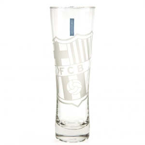 FC Barcelona Etched Crest Tall Beer Glass