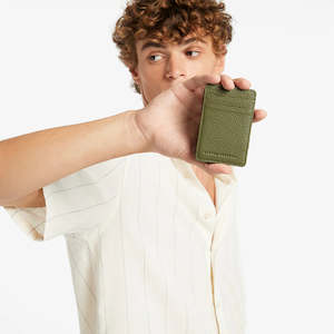 Bags Purses: Status Anxiety Flip Wallet in Khaki
