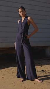 Staple The Label: Staple The label Alora Jumpsuit Navy