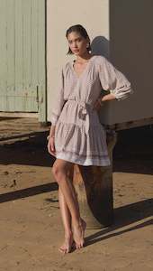 Staple The Label: Staple The Label Soleil Smock Dress In Beige