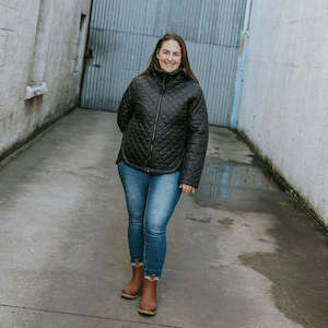 Melissa Quilt Jacket Black