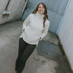 Coats Jackets: Melissa Quilt Jacket Cream