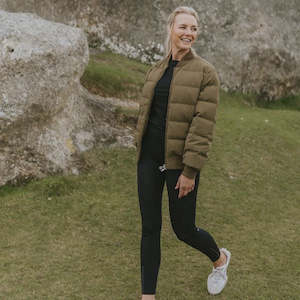 Coats Jackets: Rue Bomber Jacket Khaki