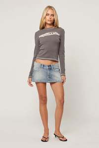 Rebellion LS Tee Dark Grey