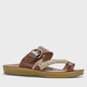 Bria Sandals in Cognac