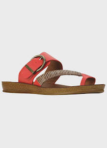 Shoes: Bria sandals in Blood Orange