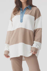Tops: The Marco Polo Mushroom Stripe