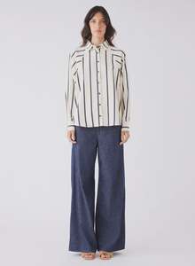 Tops: Origin Stripe Shirt