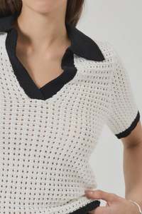 Tops: Estelle Knit Top Vintage White