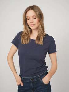 Tees Tanks: Arden Organic Tee in Navy