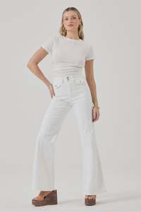 Bottoms: Eastcoast Flare Celeste White Gold