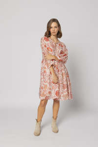 Indi Dress Ruby Flowers