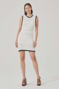 Estelle Knit Dress Vintage White