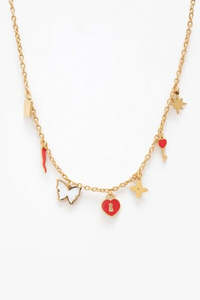 Jewellery: Antler Chilli and Locket Charm Necklace