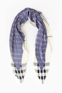 Antler: Pleated Scarf Lilac Spot & Black Check