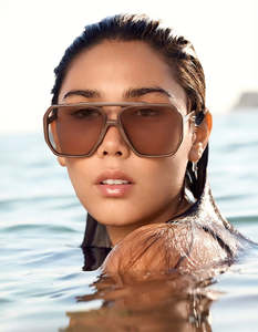 Valley Eyewear Rodeo Chocolate Gold Metal /Light brown lens