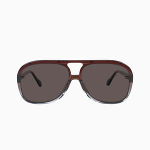 Accessories: Bang Bang Transparent Chocolate Fade to Crystal Sunglasses