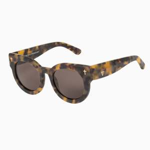 Valley A Dead Coffin Club Sunglasses in Matte Tort/ Brown Lens