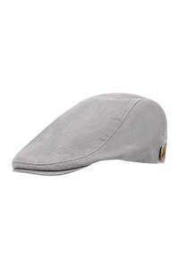 Mens Driver Cap Baker Grey