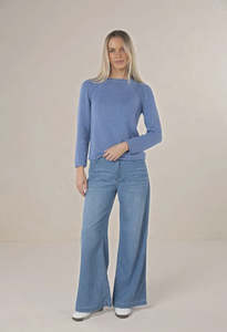 Scarves: Haven Jumper Denim Blue