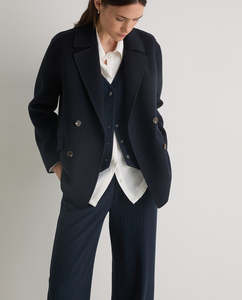 Shorts: Navy Coat Short