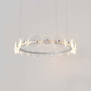 Pendant Light: Coral Ring Pendant (20) - Clear Glass