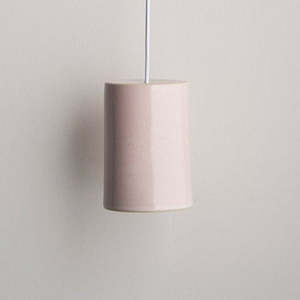 Robert Gordon: Ceramic Pendant Cylinder Light Large