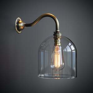 Frieda Clear Glass Wall Light