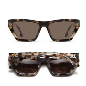 100 Plant Based Bio Acetate Sunglasses: (b2b) BEYOND Sandstone - 100% Plant Based Frame l Brown Polarised Lens RRP $125.99
