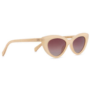 (b2b) SAVANNAH NUDE - With Brown Graduated Tinted Polarised Lens and Walnut Arms&hellip;