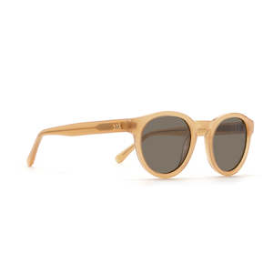Wholesale Adult Sunglasses: (b2b) OTIS Sand - 100% Plant Based Frame l Black Polarised Lens RRP $130