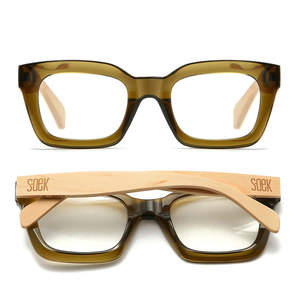 All: Khaki Green Prescription Glasses  l ZAHRA KHAKI