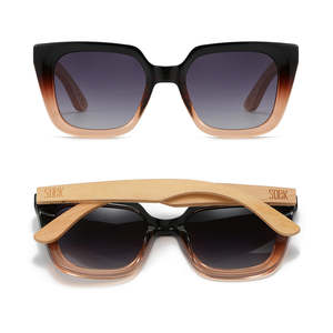 **NEW** SOLUNA OMBRE l Sunglasses l Polarised Lens l Walnut Arms