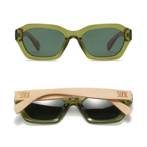 (b2b) STRAY Moss l Sunglasses l Khaki Lens l White Maple Arms RRP $89.99