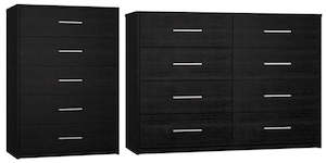 bedroom furniture sets: Tallboy & Lowboy Set - Sahara