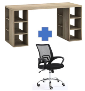 Office Furniture: Desk & Office Chair Combo - 2 colour options