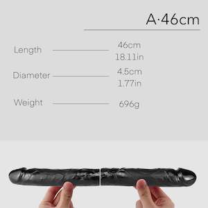 For Couples: Double Ended Dildos (Glass/Black)