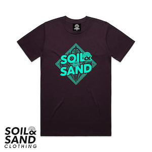 Cruz Tee – Deep Purple Soil and Sand