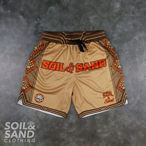 Kaitiaki Shorts – Tan Soil and Sand